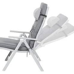 O'DADDY Opvouwbaar Ligbed met Hoofdsteun - 183x60x39 cm - Grijs Clearance