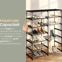 O'DADDY Schoenenrek 7 laags dubbele rij Hot