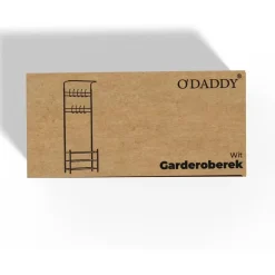 O'DADDY Staande Kapstok met Schoenenrek - Wit- 66x30x190 cm Best
