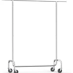 O'DADDY Verstelbaar Kledingrek op Wieltjes - Stabiel tot 130 kg - Zilver Clearance