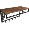 O'DADDY Wandkapstok met 5 Haken - 66x30x27 cm - Hangend - Bruin Outlet