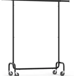 O'DADDY O’DADDY® Zwart Kledingrek - Verstelbaar & Stabiel tot 130kg - 4 Grote Wielen Clearance