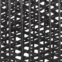 Beliani OLBIA - Tuinset voor 4 Rond - Grijs/Zwart - Vezelcement Outlet