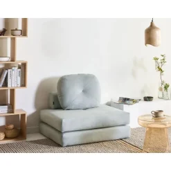 Beliani OLDEN - Slaapbank - Lichtblauw - Stof Hot