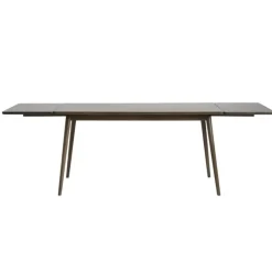Leen Bakker Olivine Boas Verlengbare Houten Eettafel 150 cm - Gerookt Eiken Discount