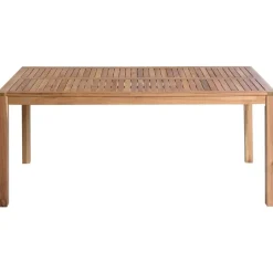 Beliani OMBRIANO - Tuintafel - Lichtbruin - 180 x 90 cm - Acaciahout Discount