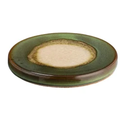 Leen Bakker Onderzetter glazuur - bruin keramiek - Ø11 cm Online