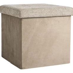 Leen Bakker Opbergbox opvouwbaar - bruin - 38x38x38 cm Sale