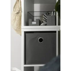 Leen Bakker Opbergbox Parijs - grijs - 31x31x31 cm Online