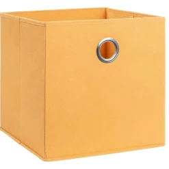 Leen Bakker Opbergbox Parijs - oker - 31x31x31 cm Hot