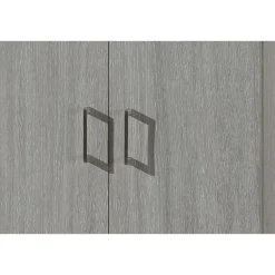 Rousseau Opbergkast Ray 60cm met 2 deuren en 4 legplanken - grijze eik Discount