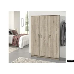 Rousseau Opbergkast Ray 120cm met 3 deuren en 4 legplanken - sonoma eik Best