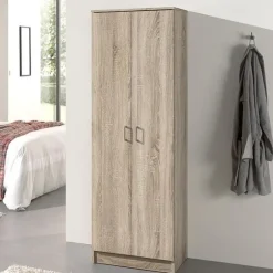 Rousseau Opbergkast Ray 60cm met 2 deuren en 4 legplanken - sonoma eik New