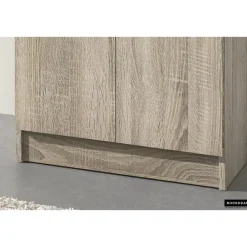 Rousseau Opbergkast Ray 60cm met 2 deuren en 4 legplanken - sonoma eik New