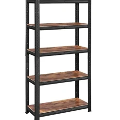 Songmics Opbergrek van industrieel roestvast staal, 30x75x150cm, 650kg