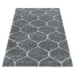 Muratap Opera Soft Shaggy Hoogpolig Vloerkleed Grijs - 200x290 CM Hot