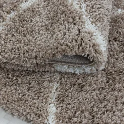 Muratap Opera Soft Shaggy Hoogpolig Vloerkleed Beige - 240x340 CM Best