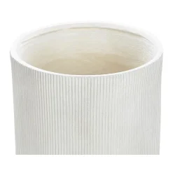 Beliani OREOI - Bloempot - Wit - 55 x 55 x 55 cm - Kleivezel New