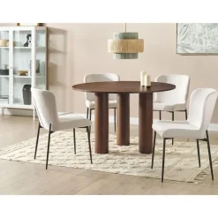 Beliani ORIN - Eettafel - Donkere houtkleur - MDF Hot