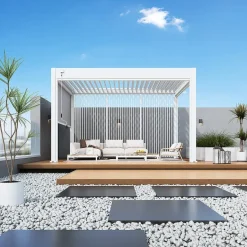 Orion Comfort terrasoverkapping 300 x 400 cm wit Hot