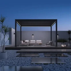 Orion Deluxe overkapping elektrisch met LED 300 x 400 antraciet Sale