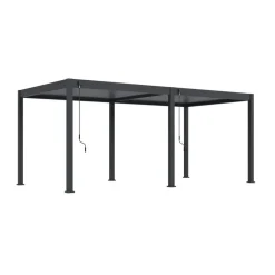 Orion Deluxe overkapping - 300 x 600 cm - Antraciet Online