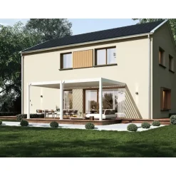 Orion Deluxe overkapping muur 360 x 530 cm wit New