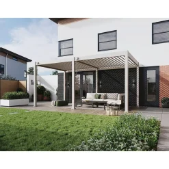 Orion Deluxe terrasoverkapping 360 x 530 cm lichtgrijs Hot