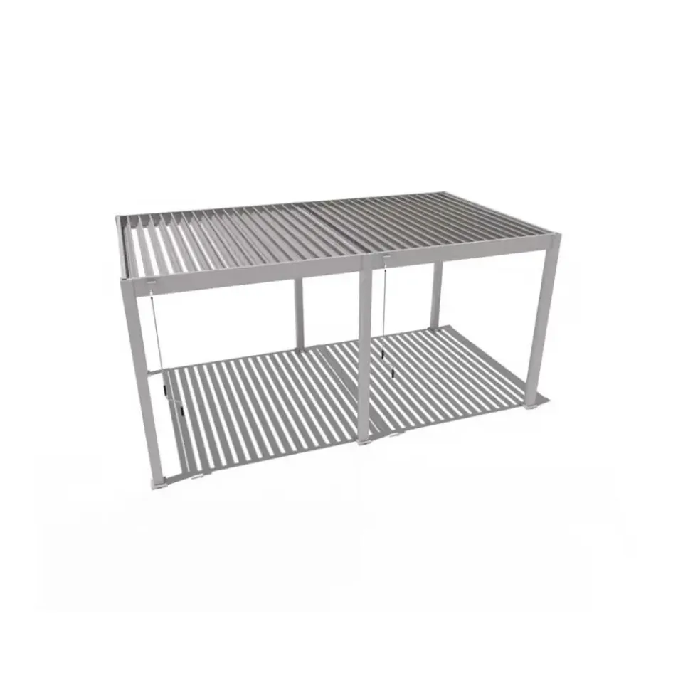 Orion Deluxe terrasoverkapping 360 x 720 cm lichtgrijs New