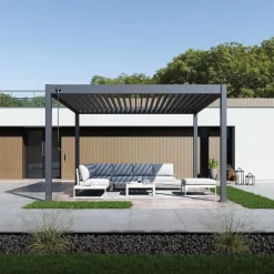 Orion Deluxe terrasoverkapping 360 x 400 cm antraciet Outlet