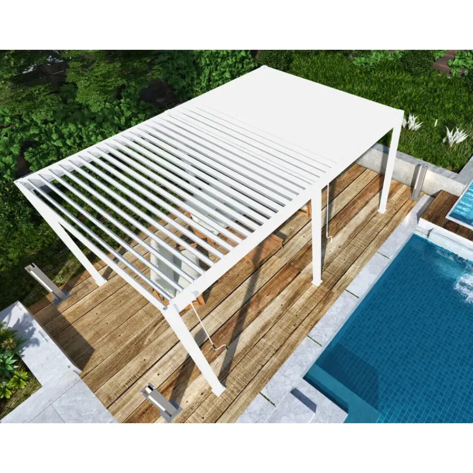 Orion Deluxe terrasoverkapping 360 x 530 cm wit Online