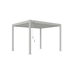 Orion Deluxe terrasoverkapping 360 x 400 cm lichtgrijs Clearance