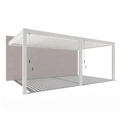 Orion Premium elektrische overkapping muurbevestiging met LED 400 x 600 wit Best