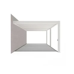 Orion Premium elektrische overkapping muurbevestiging met LED 400 x 600 wit Best