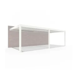 Orion Premium elektrische overkapping muurbevestiging met LED 400 x 800 wit Best