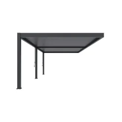 Orion Premium overkapping muur 400 x 800 cm antraciet