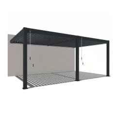 Orion Premium overkapping muur 400 x 800 cm antraciet