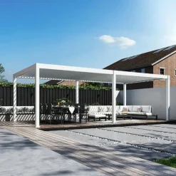 Orion Premium overkapping E-LED - 400 x 800 cm - wit Discount