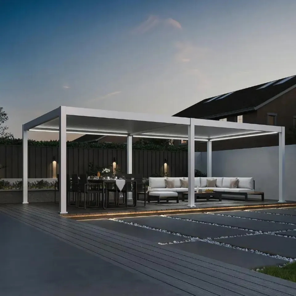 Orion Premium overkapping E-LED - 400 x 800 cm - wit Discount