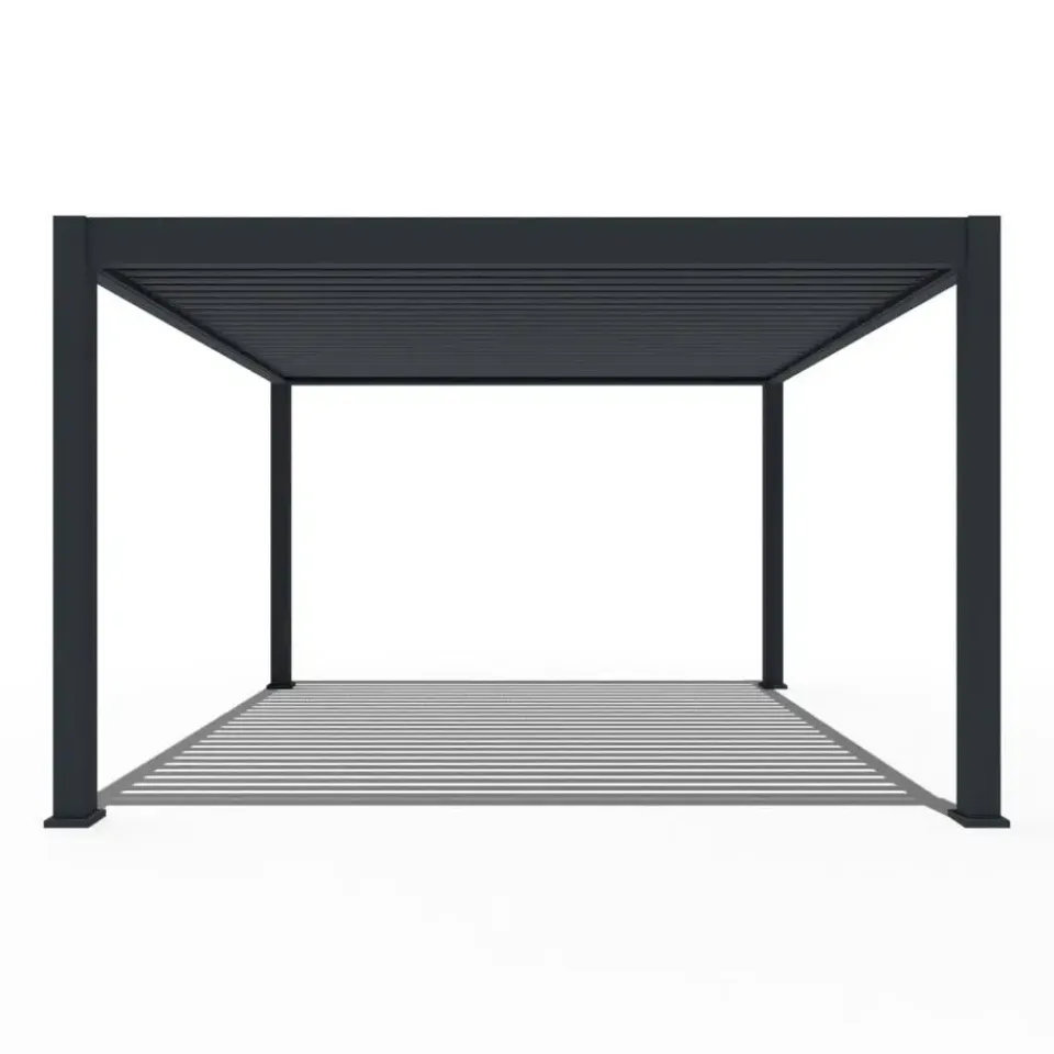 Orion Premium overkapping elektrisch met LED 400 x 400 antraciet Hot