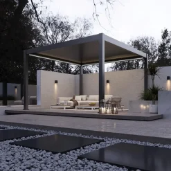 Orion Premium overkapping elektrisch met LED 400 x 400 antraciet Hot