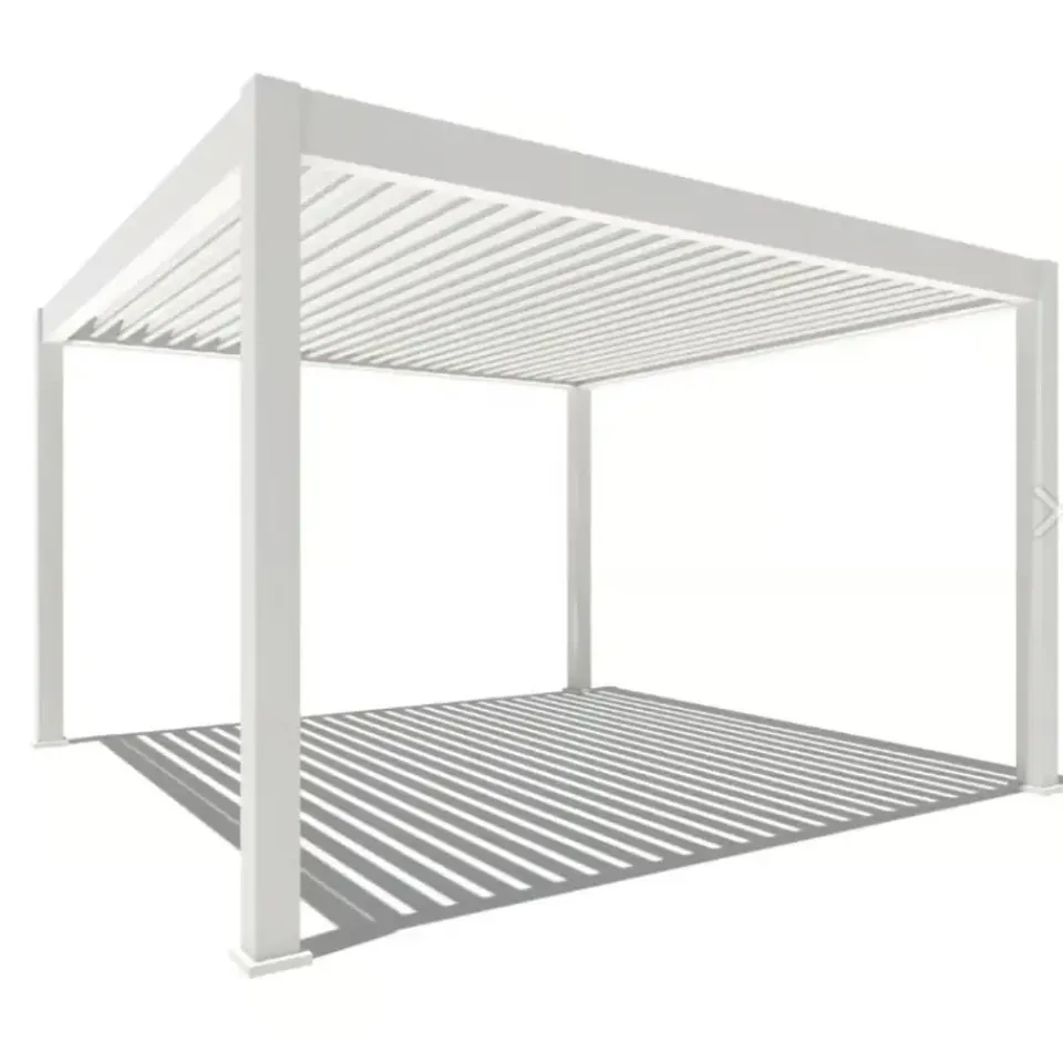 Orion Premium overkapping E-LED - 400 x 400 cm - wit Hot