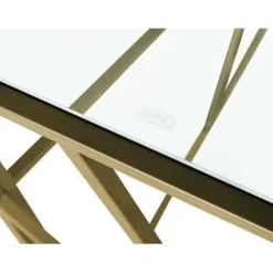 Beliani ORLAND - Consoletafel - Goud - Glas Clearance