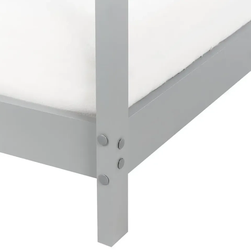 Beliani ORLU - Kinderbed - Grijs - 90 x 200 cm - Dennenhout Discount