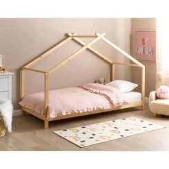 Beliani ORLU - Kinderbed - Lichthout - 90 x 200 cm - Dennenhout New