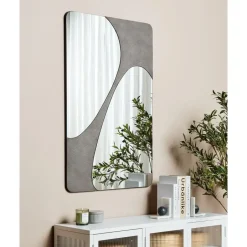 Beliani ORMES - Wandspiegel - Grijs - 70 x 110 cm - Glas Best