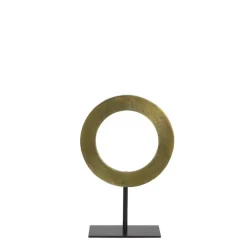 Light & Living Ornament op voet Waiwo - Antiek Brons/Zwart - 25x10x39cm Discount