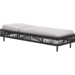 Beliani OSINI - Ligstoel - Grijs - Rotan Hot