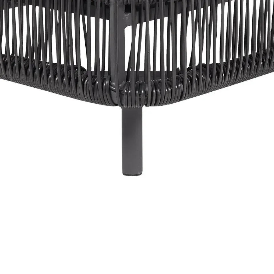 Beliani OSINI - Ligstoel - Grijs - Rotan Hot