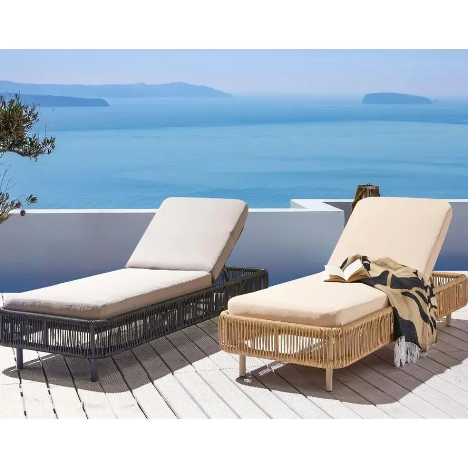 Beliani OSINI - Ligstoel - Natuurlijk - Rotan Outlet